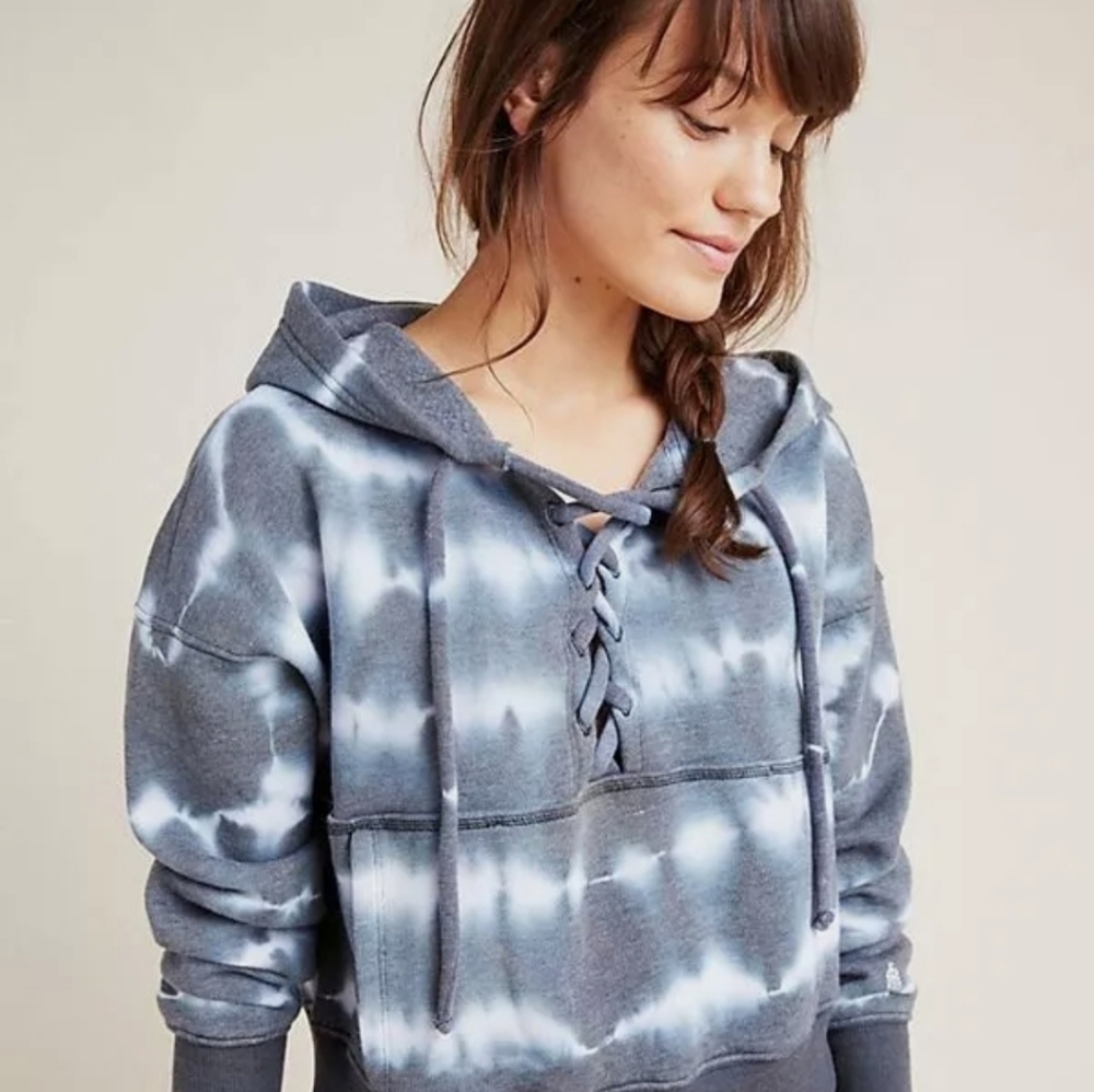 Free People Sz XSmall Tie Dyed Hoodie NWT